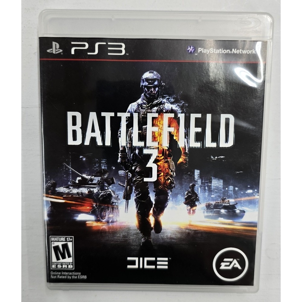 Battlefield 3 Sony PlayStation 3 PS3 Game EA DICE 2011 M Rated 0014633197280